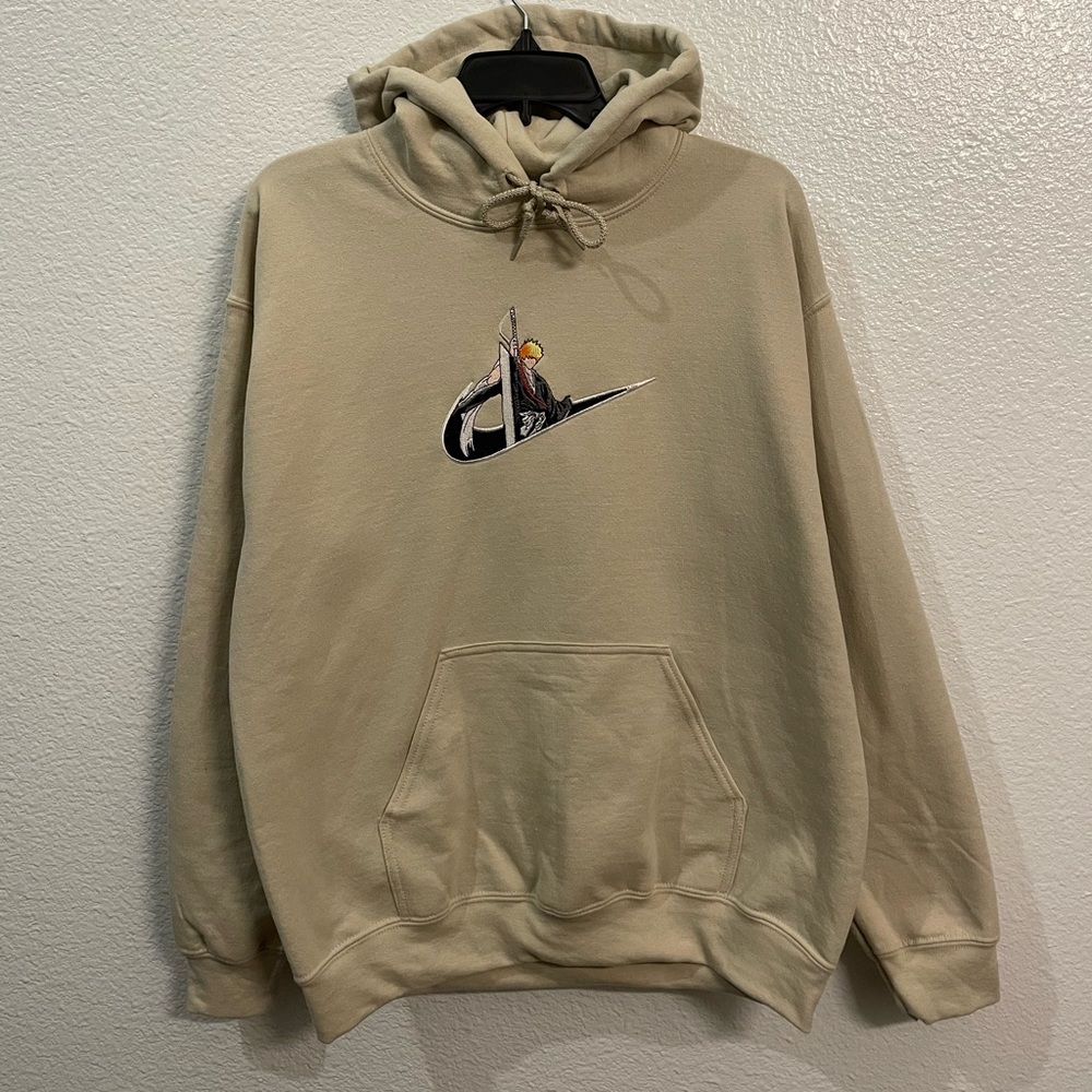 Ichigo kurosaki swoosh cream hoodie bleach anime - Picture 3 of 6